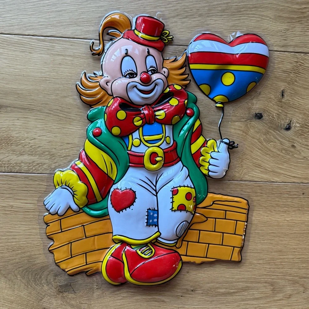 NWT - Unique Circus Clown Fun Parrty Props for hanging | Set of 7 | Multi-Color
